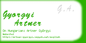 gyorgyi artner business card