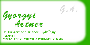 gyorgyi artner business card